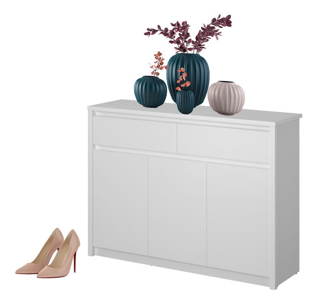Comodă Ethan 3D2S (alb)