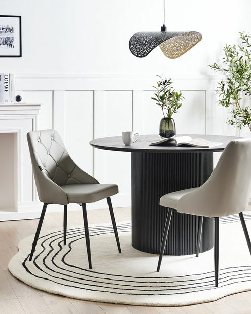 Set 2ks. jedálenských stoličiek Valero (svetlosivá)