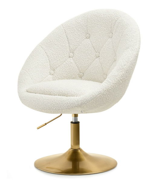 Fotoliu Lush 3 (crem + auriu)