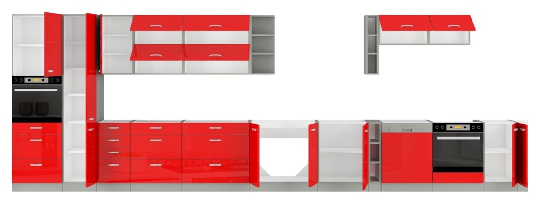 Beépített mosogatógép ajtó Roslyn ZM 713 x 596 (szürke)