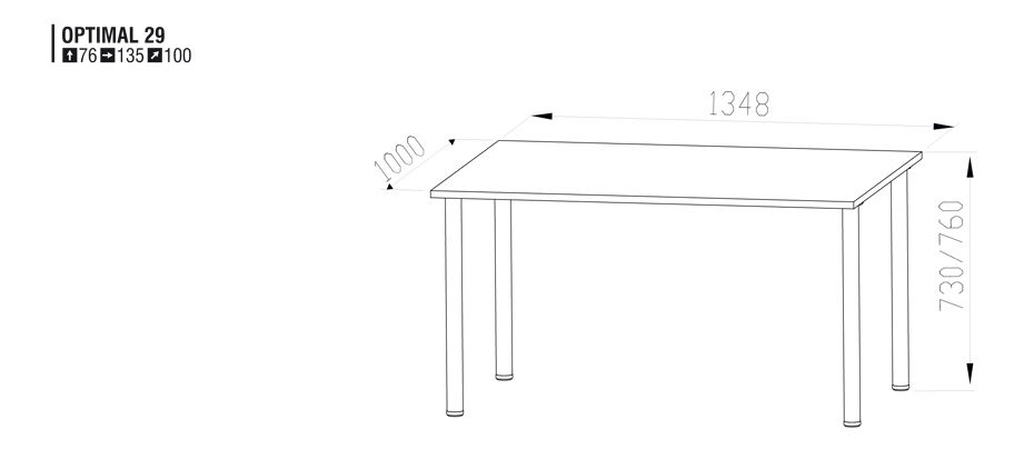Măsuță pentru scris Optimal 29