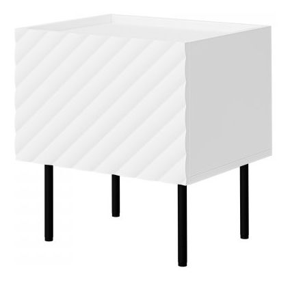 Set 2 nočných stolíkov Grotzi 1D (biela + čierna) 