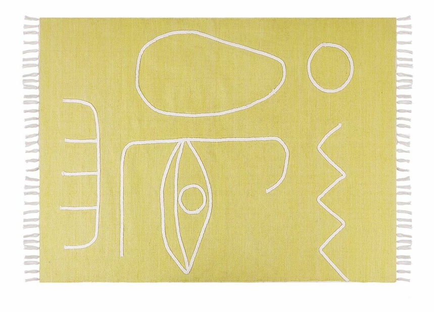 Koberec 140 x 200 cm Yavie (žltá)