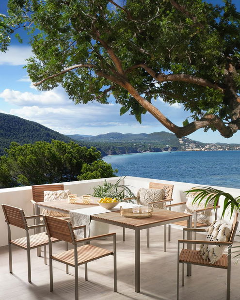 Set 6ks. stoličiek Veneto (svetlé drevo)