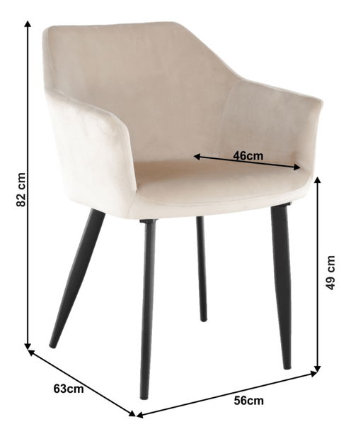 Fotel Odovel (bézs) 