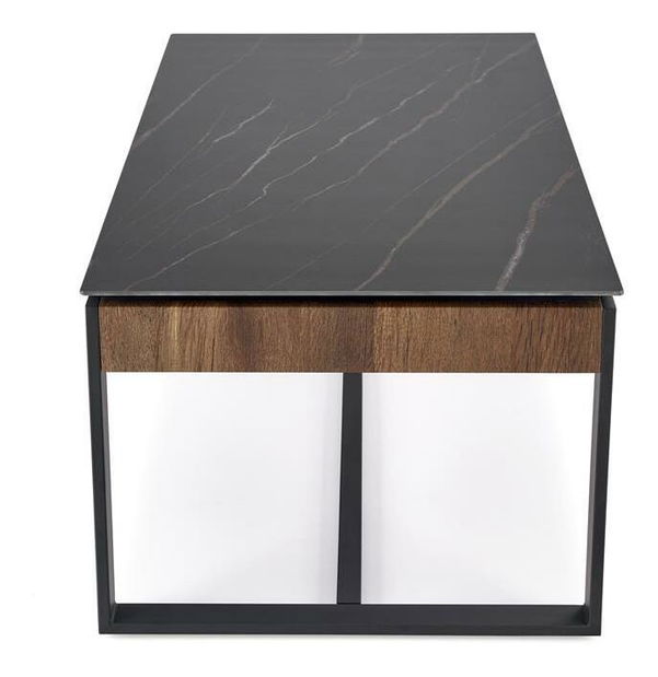 Stolić za kavu Remina (crni mramor + orah)