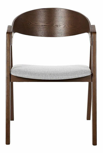 Set 2 buc scaune de sufragerie Yugo (lemn închis) 