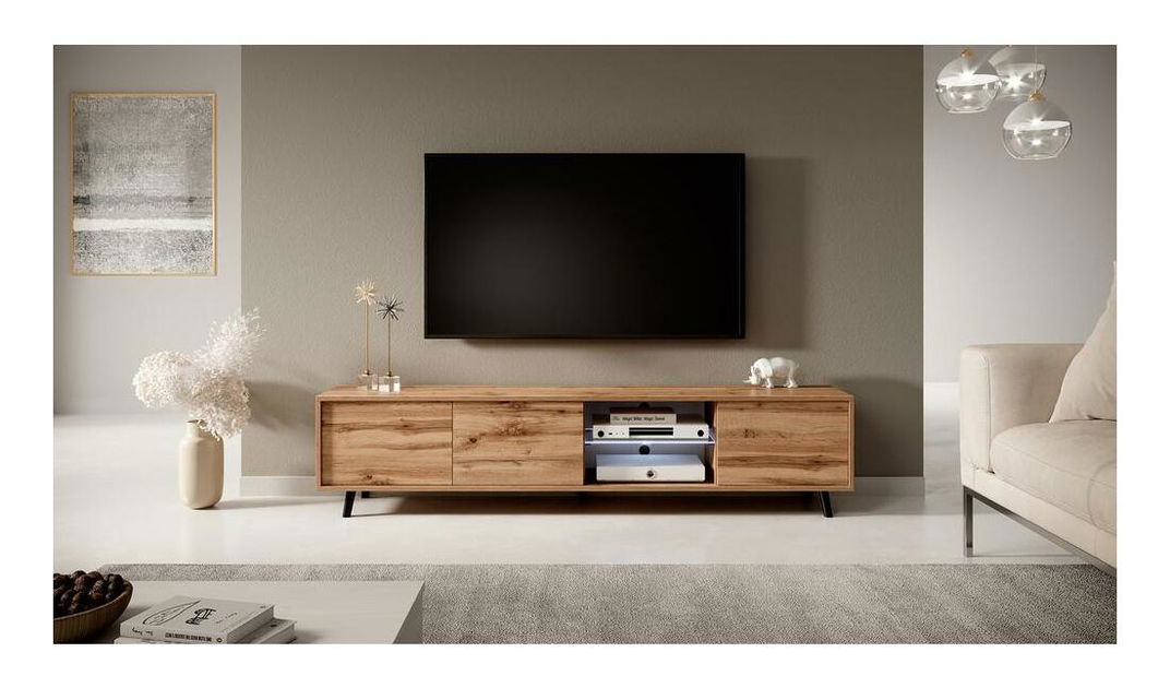 Masă TV Gal (cu iluminat) (stejar wotan)