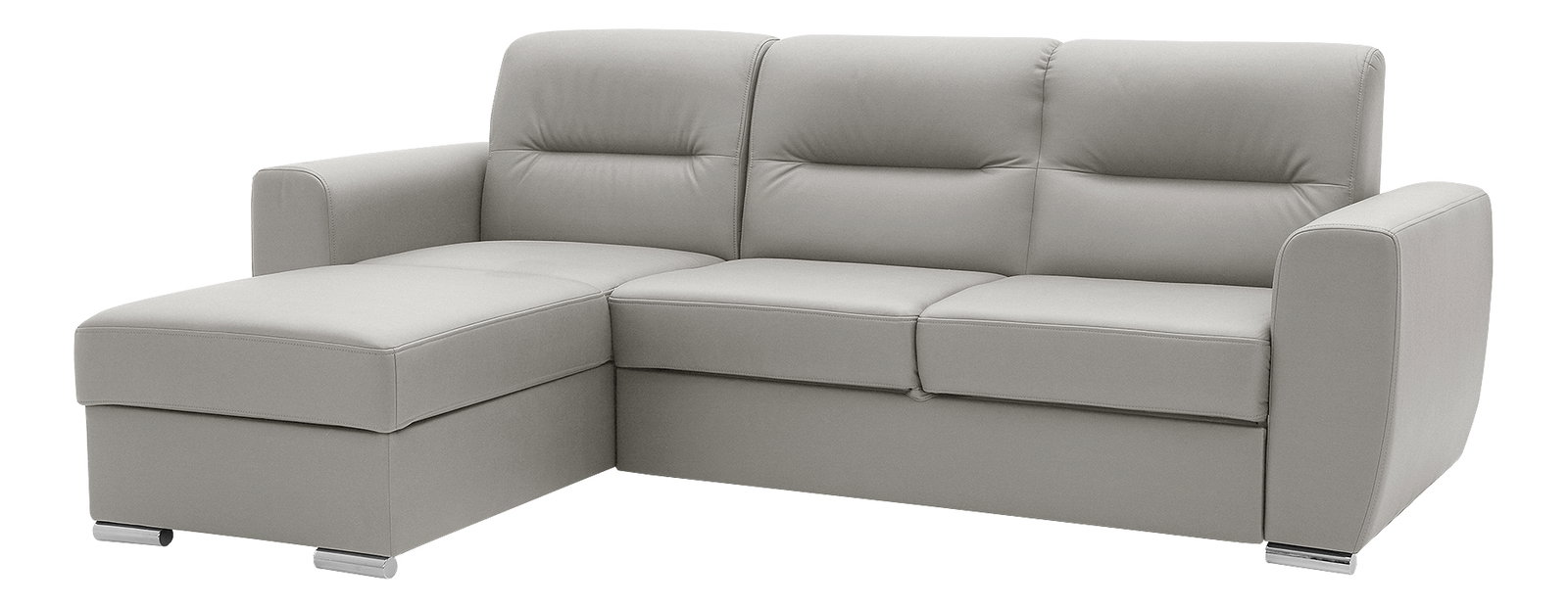 Kutna garnitura Renold (svijetlosiva) (s prostorom za odlaganje)