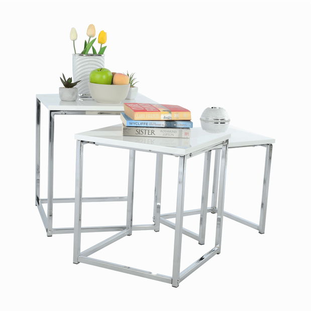 Set 3 ks konferenčných stolíkov Edissa typ 3