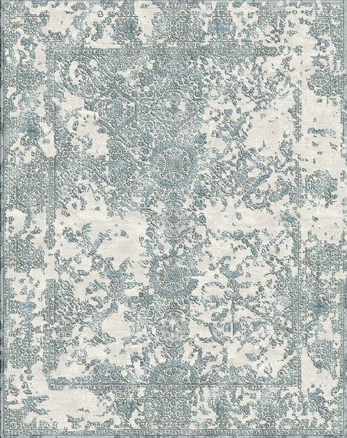 Ručne viazaný koberec Bakero Versailles prírodný hodváb Ws-2 Beige-Grey