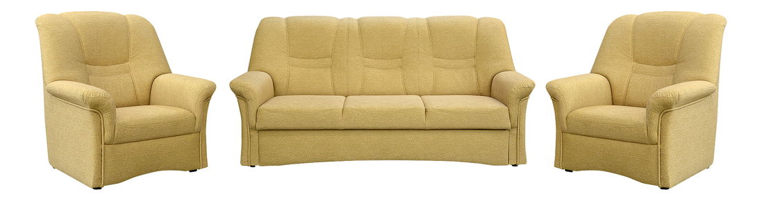 Széthúzható kanapé 3+1+1 Aduna (sárga)