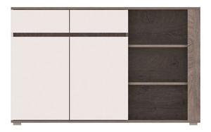 Komoda Aren AS4 (dub enderein + lesk biely)