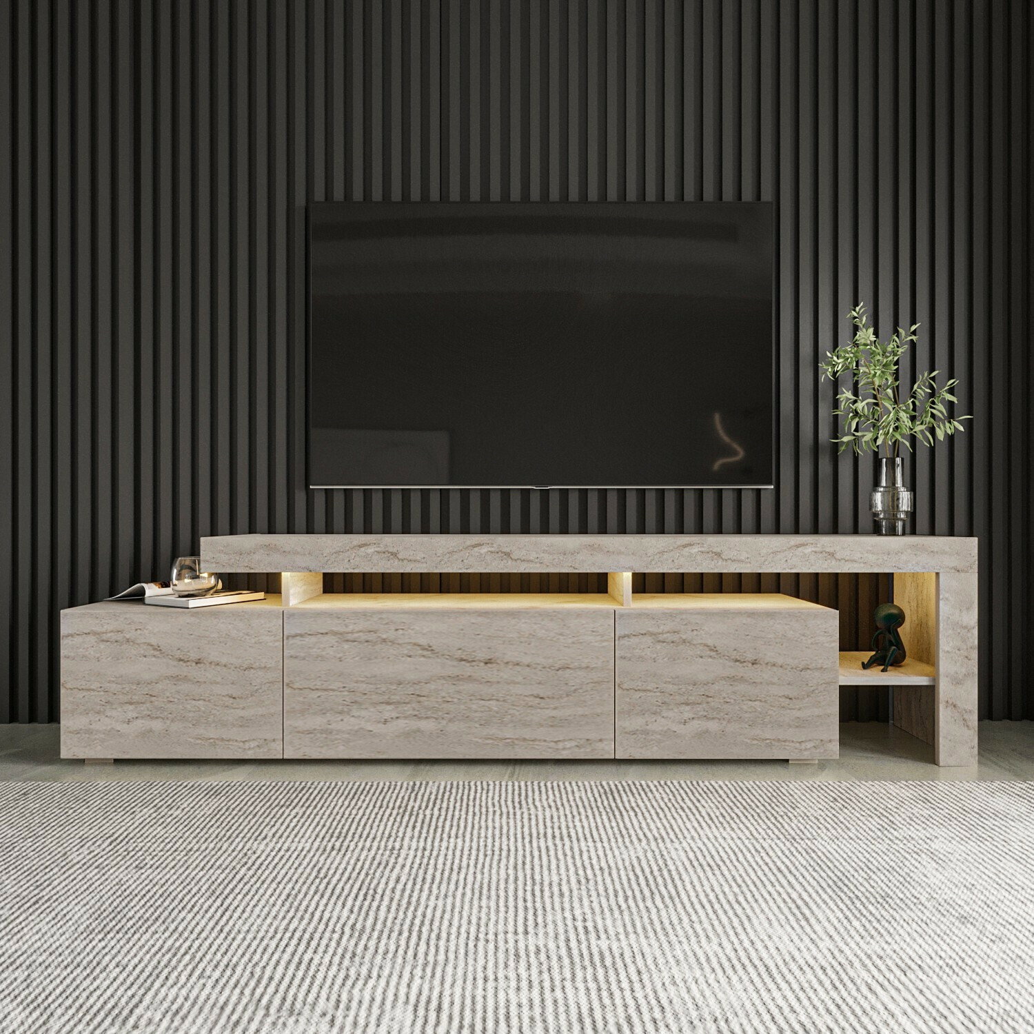 TV asztal/szekrény Belize (travertin)