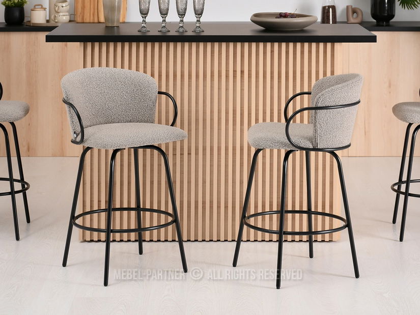 Stolička Sofia (svetlobéžová + čierna)