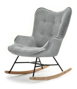 Fotelja Sibyla (siva + crna bukva)