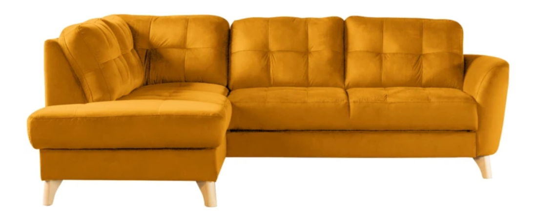 Rohová sedačka BRW Vista (žltá) (L)