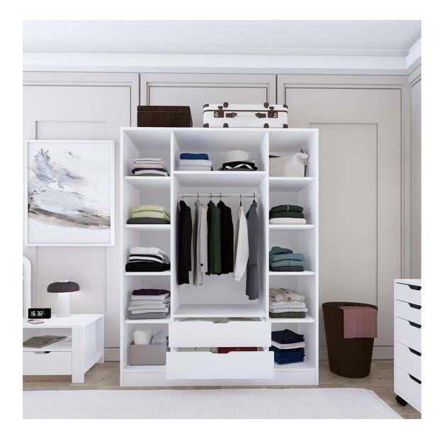 Ormar za garderobu Durun 4 (bijela mat)