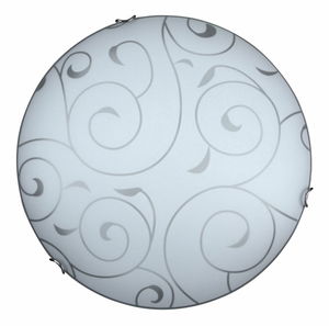 Stropné svietidlo Harmony Lux 3853 (chrómové úchytky + biely vzor)