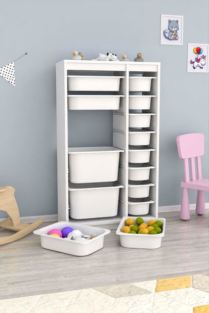 Organizator za igračke Dremonka 6 (bijela)