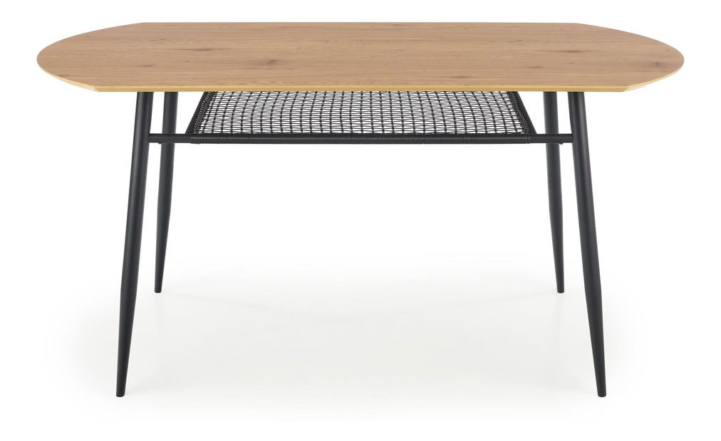 Étkezőasztal Joggo (arany tölgy + fekete) (6 fő részére)