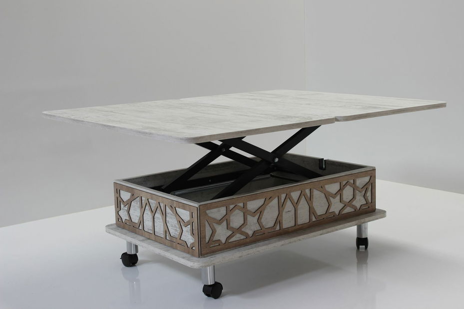 Konferenčný stolík Adat (Biela)