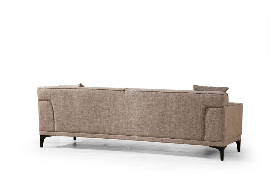 Háromszemélyes kanapé Petrafonzo (bézs + fekete)