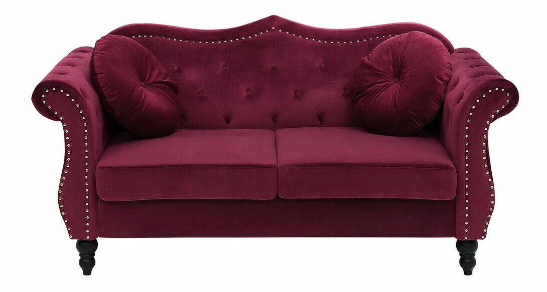 Pohovka dvojsedačka Stege (červená)