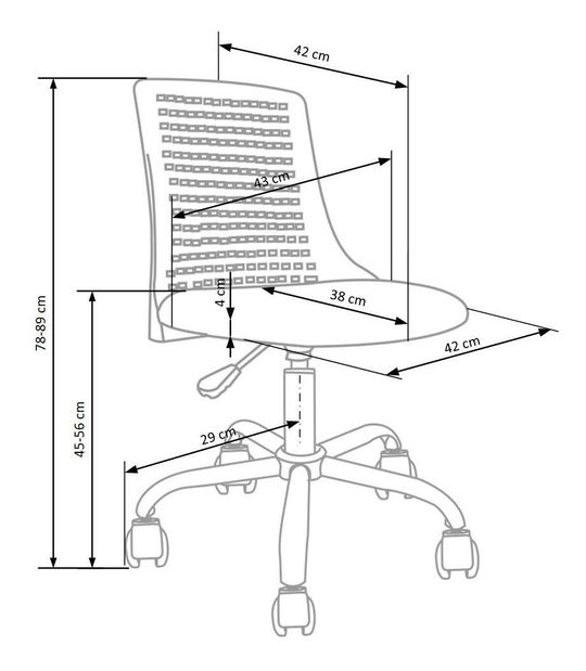 Irodai szék Pure (kék)