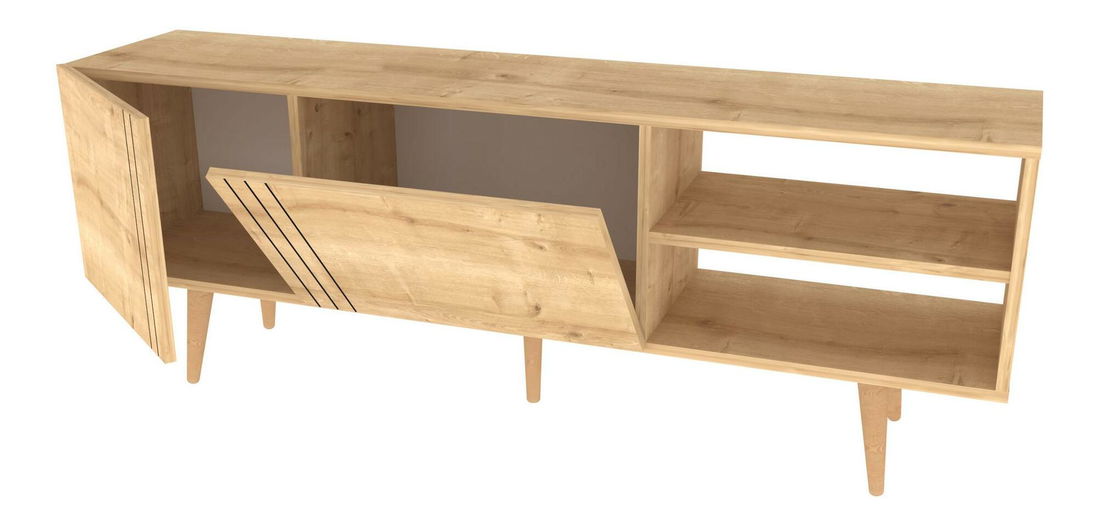 TV asztal/szekrény Ronnie (zafír tölgy) 