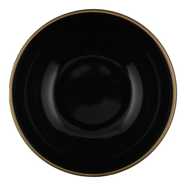 Jedálenská súprava (24 ks.) Tyson (čierna + zlatá)