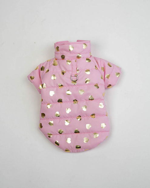 Bunda pre psa Amora (ružová) (XL)