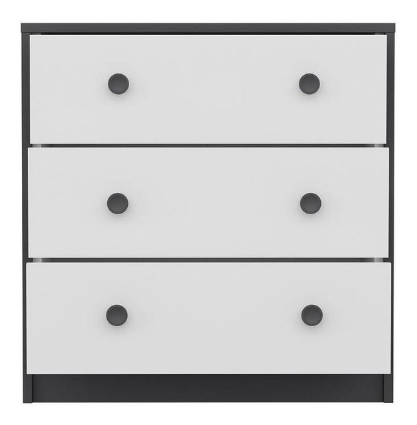 Comodă Live (antracit + Alb)