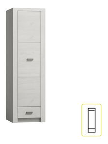 Ormar za garderobu Inneas 02 (jasen bijeli)  