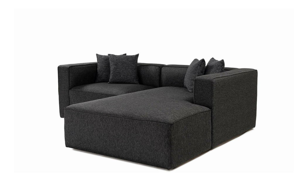 Rohová sedačka Morelotta (P) (antracit)