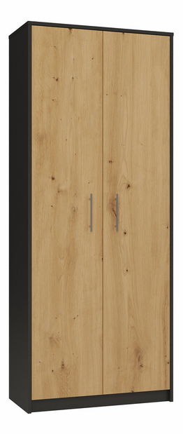 Policová skriňa Obtenidas 1 (antracit + dub artisan)