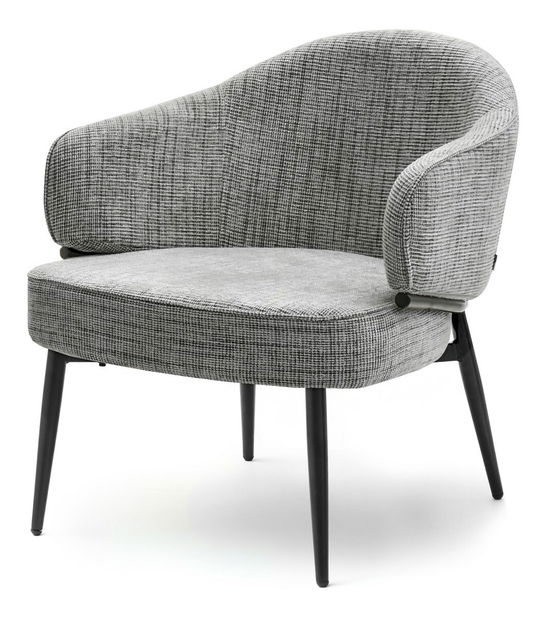 Kreslo Alfredo (sivá + čierna)