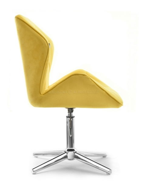 Kreslo Velma S (žltá + čierna)