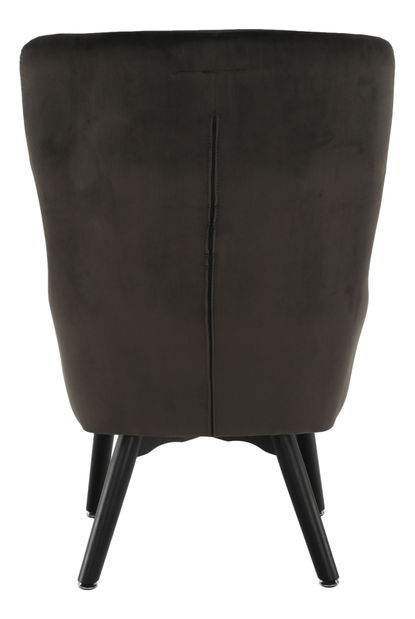 Dizájnos fotel Terika (szürkésbarna)