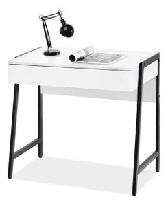 Masă PC Norway (alb + negru)