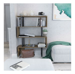 Regál Adrianne (tölgy + fekete)