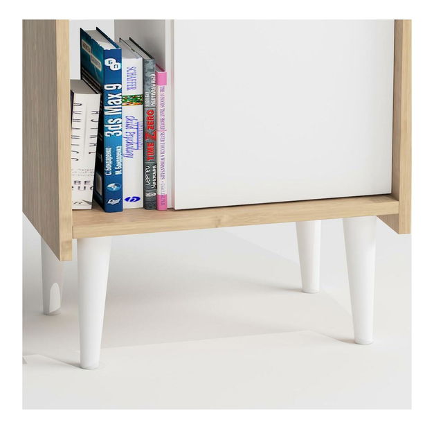 Szekrény Mavade 4 (tölgy + fehér) 