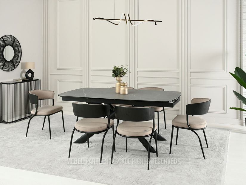 Scaun Marta K (bej + negru)