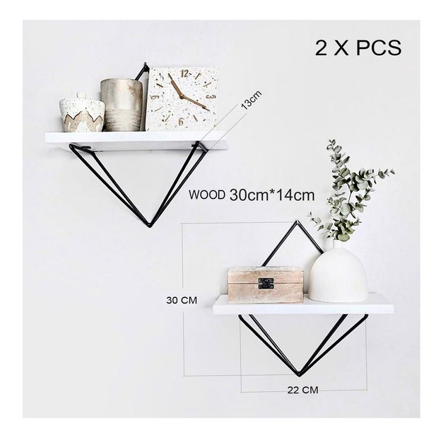 Set 2ks. políc Duvelo 12 (biela + čierna) 