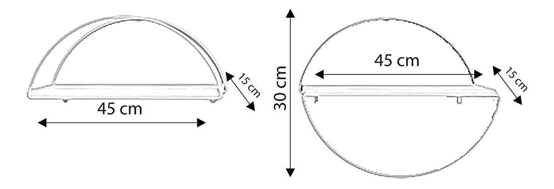 Polc Debupe (arany tölgy) 