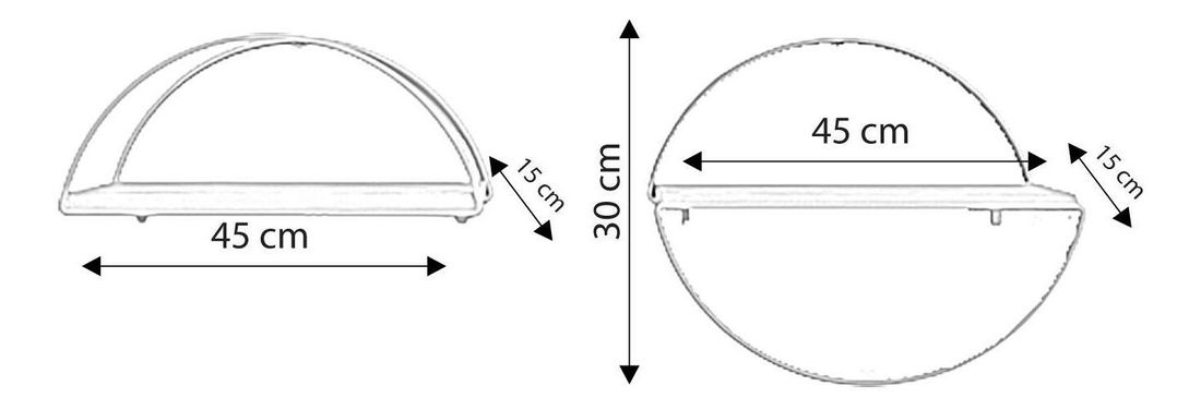 Polica Debupe (dub zlatý) 