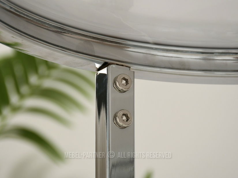 Stolić za kavu Calvis (crni mramor + krom)