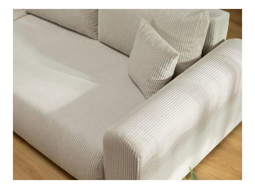 Rohová sedacia súprava Desencadena (sivobéžová)