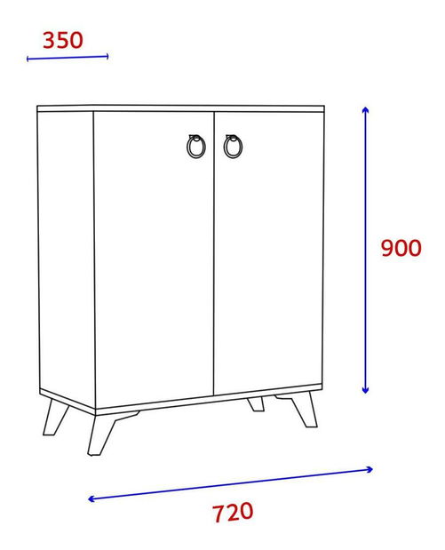 Pantofar (dulap pantofi) Kokamu 2 (pin Atlantic) *vânzare