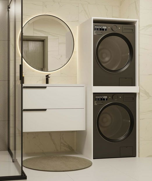 Skrinka na dve práčky Perdieron 1 (biela)